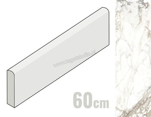  Vallelunga Luce Grey 8x60 cm Plint Mat Gestructureerd Satin CV6001302S | 462742