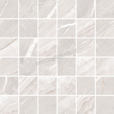  Ascot Ceramiche Galaxy Pearl 30x30 cm Mozaiek Glanzend Gestructureerd 3D Honed A2GAL105X5M | 467224