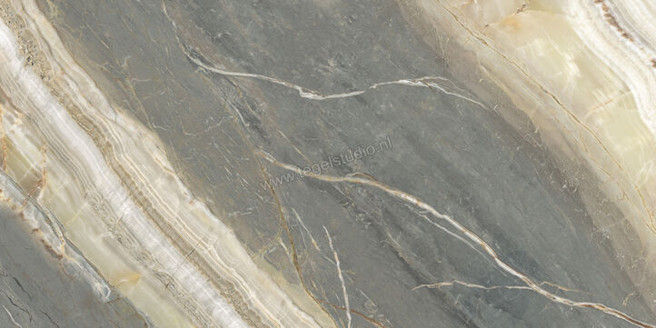  Ascot Ceramiche Galaxy Emerald 60x120 cm Vloertegel / Wandtegel Glanzend Gestructureerd 3D Honed A2GAL00290TS | 467233