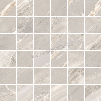  Ascot Ceramiche Galaxy Silver 30x30 cm Mozaiek Glanzend Gestructureerd 3D Honed A2GAL405X5M | 467245