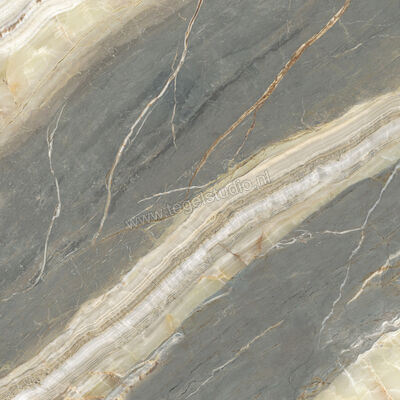  Ascot Ceramiche Galaxy Emerald 120x120 cm Vloertegel / Wandtegel Glanzend Gestructureerd 3D Honed A2GAL00490TS | 467254