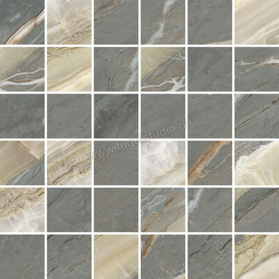  Ascot Ceramiche Galaxy Emerald 30x30 cm Mozaiek Glanzend Gestructureerd 3D Honed A2GAL905X5M | 467266