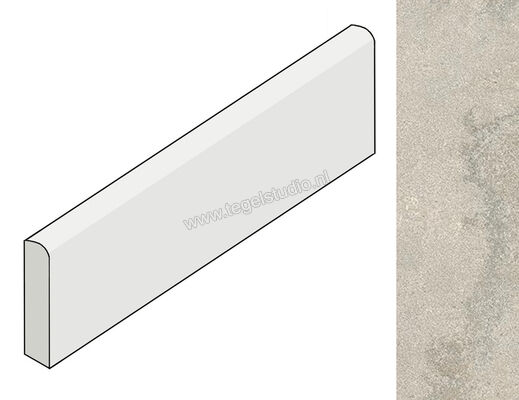  Coem Ceramiche Versatile Stone Grigio 7.5x60.4 cm Plint Mat Vlak Naturale VSB603R | 467716