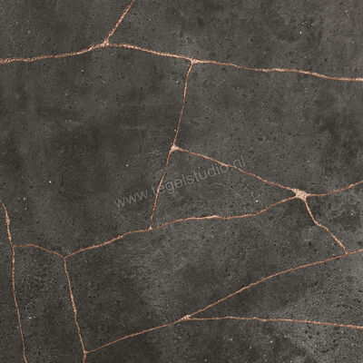  Fioranese Kintsugi Darkness 60.4x60.4 cm Vloertegel / Wandtegel Hibi Mat Vlak Naturale KTH600R | 468043