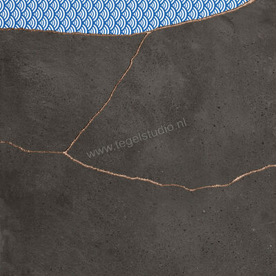  Fioranese Kintsugi Darkness 60.4x60.4 cm Vloertegel / Wandtegel Japan Hibi Mat Vlak Naturale KTJ600R | 468100