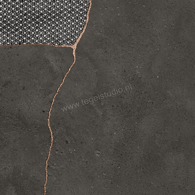  Fioranese Kintsugi Darkness 60.4x60.4 cm Vloertegel / Wandtegel Japan Hibi Mat Vlak Naturale KTJ600R | 468109
