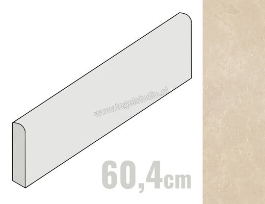  Fioranese Pietraviva Dorato 7.5x60.4 cm Plint Mat Gestructureerd Silk PVB602R | 468382