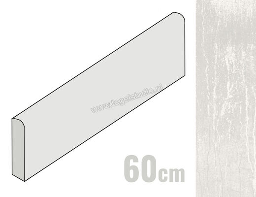  Sant Agostino Dripart Titanium 7.3x60 cm Plint Mat Gestructureerd Naturale CSABDRTT60 | 469319