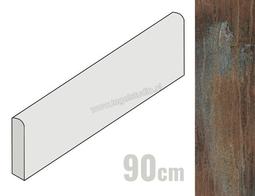  Sant Agostino Dripart Bronze 7.3x90 cm Plint Mat Gestructureerd Naturale CSABDRBR90 | 469340