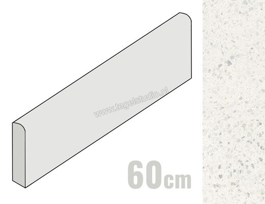  Sant Agostino Glow Light 7.3x60 cm Plint Mat Vlak CSABGLLS60 | 472424