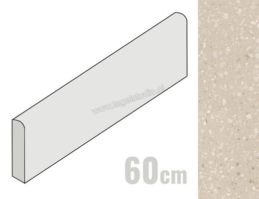  Sant Agostino Glow Sand 7.3x60 cm Plint Mat Vlak CSABGLSA60 | 472427