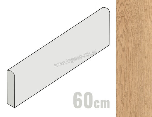  Sant Agostino Gracewood Honey 7.3x60 cm Plint Mat Gestructureerd Naturale CSABGRHO60 | 473333