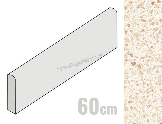  Sant Agostino Iro Sand 7.3x60 cm Plint Mat Vlak CSABINSS60 | 473903