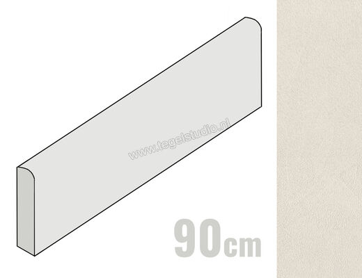  Sant Agostino Iro Sand 7.3x90 cm Plint Mat Vlak CSABISSK90 | 473912