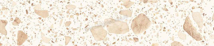  Sant Agostino Iro Sand 6.5x30 cm Vloertegel / Wandtegel Glanzend Vlak CSAINSK630 | 474083