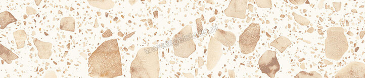  Sant Agostino Iro Sand 6.5x30 cm Vloertegel / Wandtegel Glanzend Vlak CSAINSK630 | 474089