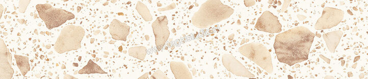  Sant Agostino Iro Sand 6.5x30 cm Vloertegel / Wandtegel Glanzend Vlak CSAINSK630 | 474092