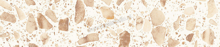  Sant Agostino Iro Sand 6.5x30 cm Vloertegel / Wandtegel Glanzend Vlak CSAINSK630 | 474101