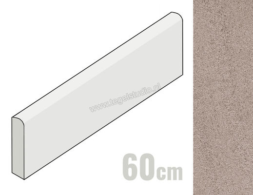  Sant Agostino Windstone Brown 7.3x60 cm Plint Mat Vlak CSABWIBR60 | 476636