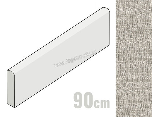  Sant Agostino Digitalart Ecru 8.5x90 cm Plint Mat Gestructureerd Naturale CSABDAEC90 | 479345