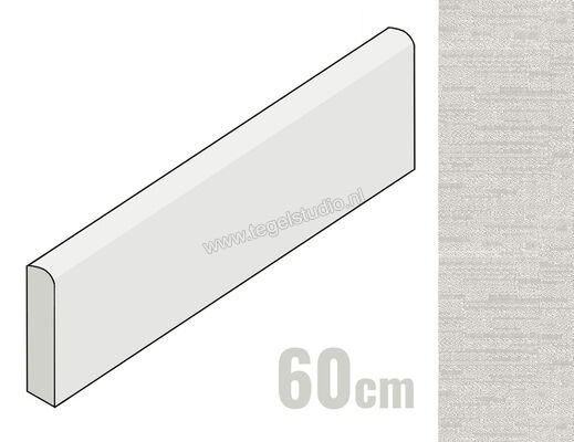  Sant Agostino Digitalart White 9.5x60 cm Plint Mat Gestructureerd Naturale CSABDAWH60 | 479360