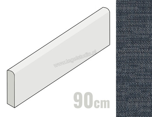  Sant Agostino Digitalart Denim 8.5x90 cm Plint Mat Gestructureerd Naturale CSABDADE90 | 479558
