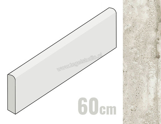  Mirage Elysian Travertini Travertino misty 7.2x60 cm Plint Mat Vlak Naturale MRBMS5 | 480883