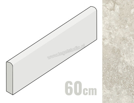  Mirage Elysian Travertini Travertino misty cross 7.2x60 cm Plint Mat Vlak Naturale MRBMS8 | 480892