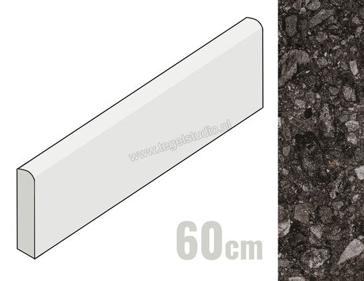  Mirage Norr Svart 7.2x60 cm Plint Mat Gestructureerd Naturale MRAQE3 | 481141