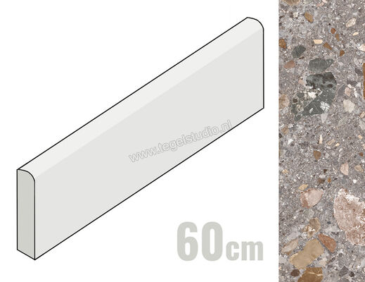  Mirage Norr Grus 7.2x60 cm Plint Mat Gestructureerd Naturale MRBBJ6 | 481270