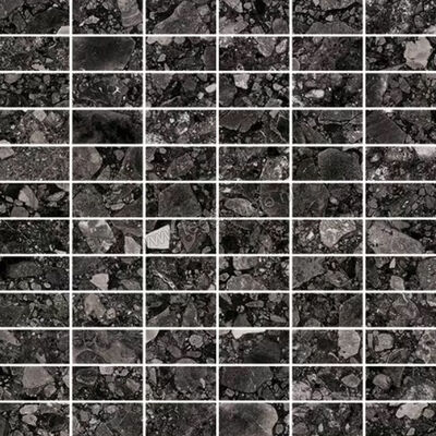  Mirage Norr Svart 30x30 cm Mozaiek Mattoncino Mat Gestructureerd Naturale MROF45 | 481330