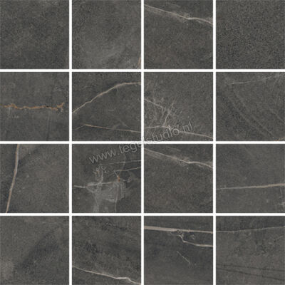  Del Conca Gardena Nero 30x30 cm Mozaiek Mat Gestructureerd Naturale G3GR08MO | 481729