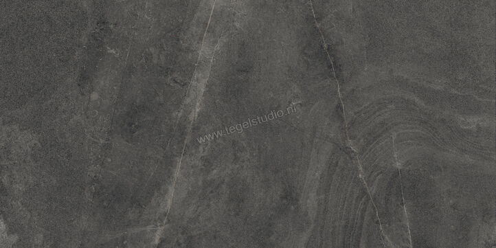  Del Conca Gardena Nero 40x80 cm Vloertegel / Wandtegel Mat Gestructureerd Naturale GOGR08R | 482002