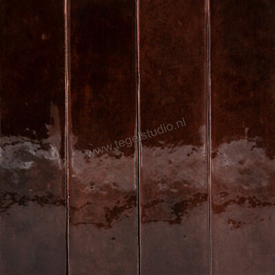  Topcollection Earth Chocolate 6.2x25 cm Decor Glanzend Vlak EA625CH | 486356
