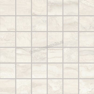  Provenza Unique Travertine White Vein Cut 30x30 cm Mozaiek 5x5 Mat Gestructureerd Naturale EJDJ | 486962