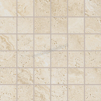  Provenza Unique Travertine Cream Minimal 30x30 cm Mozaiek 5x5 Mat Gestructureerd Naturale EJDX | 486983