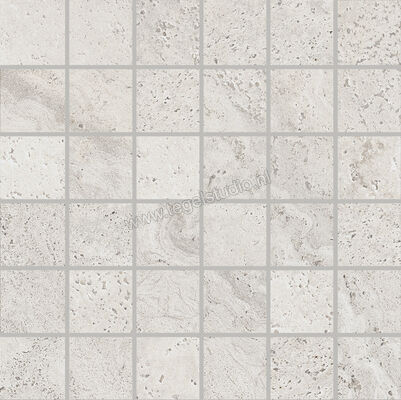  Provenza Unique Travertine Silver Minimal 30x30 cm Mozaiek 5x5 Mat Gestructureerd Naturale EJDY | 486986