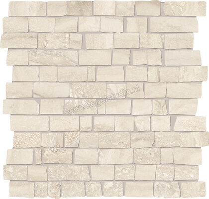  Provenza Unique Travertine Cream Vein Cut 30x30 cm Muretto Mini Block Mat Gestructureerd Naturale EJE5 | 487001