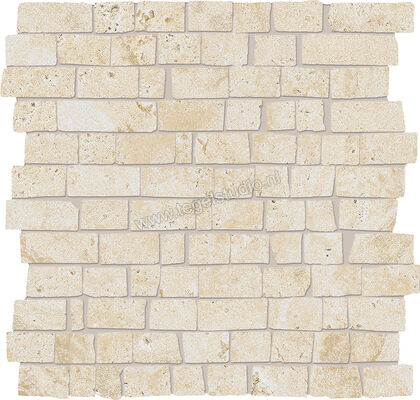  Provenza Unique Travertine Cream Minimal 30x30 cm Muretto Mini Block Mat Gestructureerd Naturale EJEE | 487010