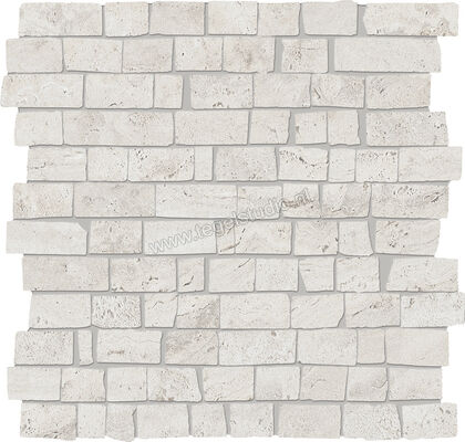  Provenza Unique Travertine Silver Minimal 30x30 cm Muretto Mini Block Mat Gestructureerd Naturale EJEF | 487013