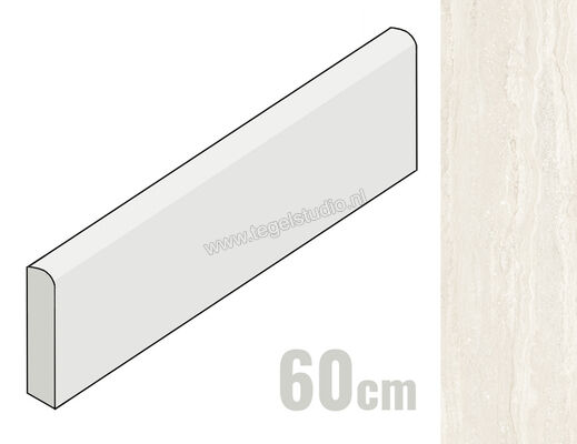  Provenza Unique Travertine White Vein Cut 7x60 cm Plint Mat Gestructureerd Naturale EJKH | 487025