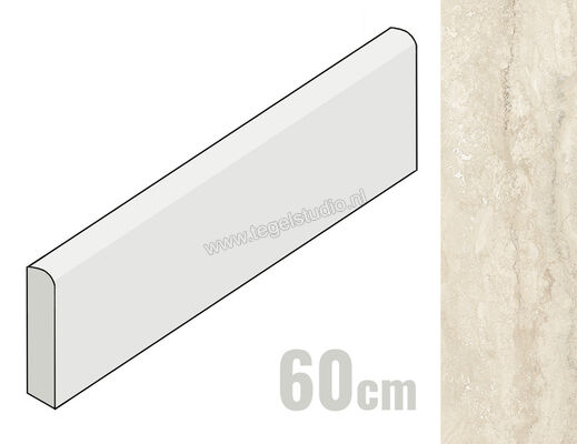  Provenza Unique Travertine Cream Vein Cut 7x60 cm Plint Mat Gestructureerd Naturale EJKJ | 487028