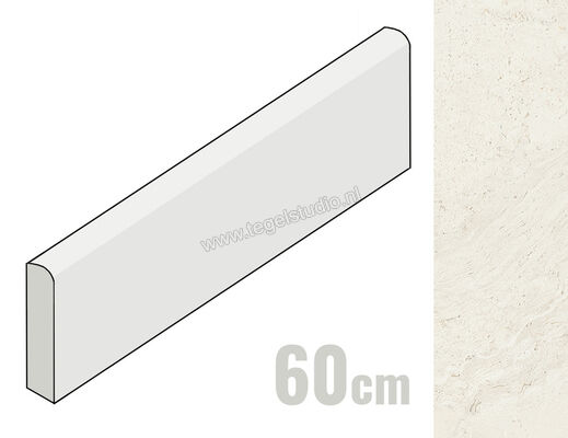  Provenza Unique Travertine White Minimal 7x60 cm Plint Mat Gestructureerd Naturale EJKR | 487034