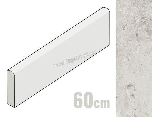  Provenza Unique Travertine Silver Ancient 7x60 cm Plint Mat Gestructureerd Naturale EJKX | 487049