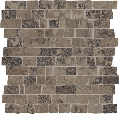  Provenza Unique Travertine Chocolate Ancient 30x30 cm Muretto Mini Block Mat Gestructureerd Naturale EJTZ | 487199