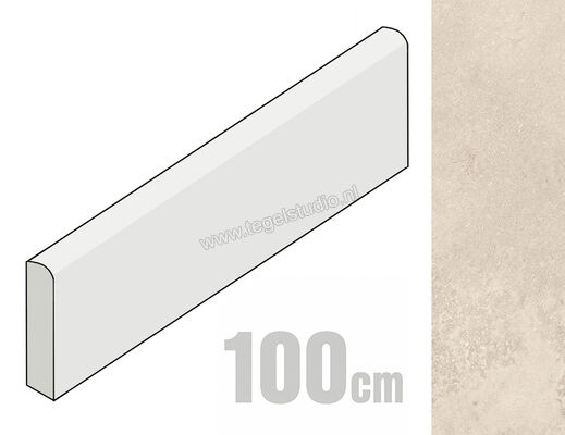  Emilceramica Fabrika Sand 7x100 cm Plint Mat Vlak Silktech EMW5 | 487982