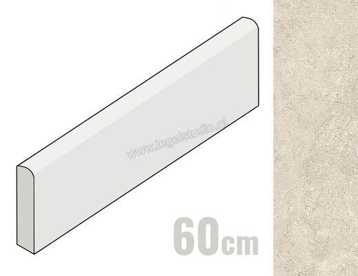  Emilceramica Mapierre Ancienne Beige 7x60 cm Plint Mat Gestructureerd Naturale EM0Y | 488627