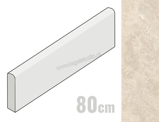  Emilceramica Mapierre Ancienne Beige 4.6x80 cm Plint Mat Gestructureerd Naturale EM1A | 488633