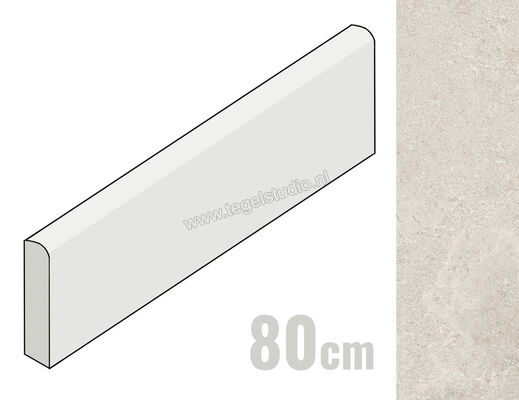  Emilceramica Mapierre Ancienne Gris 4.6x80 cm Plint Mat Gestructureerd Naturale EM1D | 488636