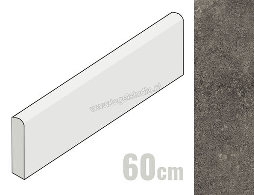  Emilceramica Mapierre Ancienne Noir 7x60 cm Plint Mat Gestructureerd Naturale EM11 | 488645